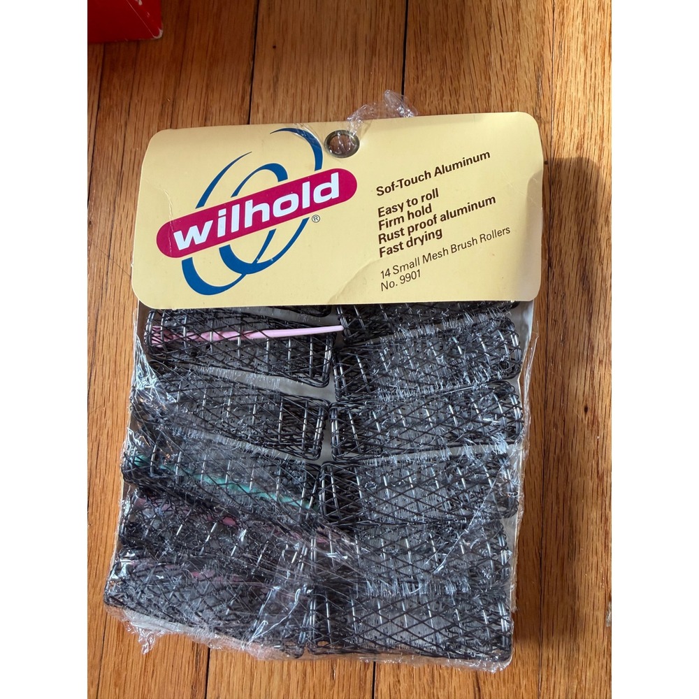 Vintage Wilhold Sof-Touch Aluminum Mesh Brush Rollers 14 Small 11/16in ‎ USA